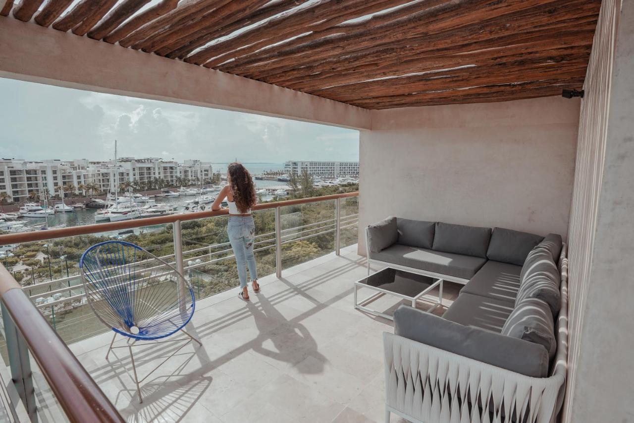 La Amada Condo With Marina View Cancún Eksteriør bilde